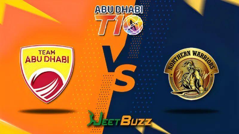 Abu Dhabi T10 League Cricket Match Prediction 2023 | Match 06 | Team Abu Dhabi vs Northern Warriors – Will Northern Warriors be able to pull off a second consecutive win in the tournament? | Nov, 30
