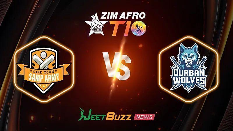Cricket Prediction | Cape Town Samp Army vs Durban Wolves | Zim Afro T10 2024 | 14th Match | Sept 25 – Who Will Seize Victory in the Match?