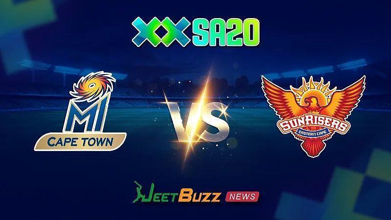 SA20 Match Prediction | SA20 League 2025 | MI Cape Town vs Sunrisers Eastern Cape | Final | Feb 08 – Who do you think will win the title?