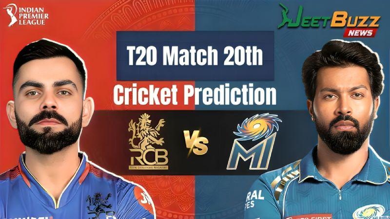 IPL 2025 | Mumbai Indians vs Royal Challengers Bangalore 20th Match Prediction | MI vs RCB – Who will win today’s IPL Match? (SEO image)