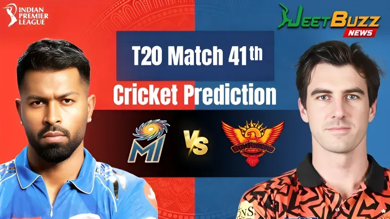 IPL 2025 | Sunrisers Hyderabad vs Mumbai Indians 41th Match Prediction | SRH vs MI – Who will win Today’s IPL Match?