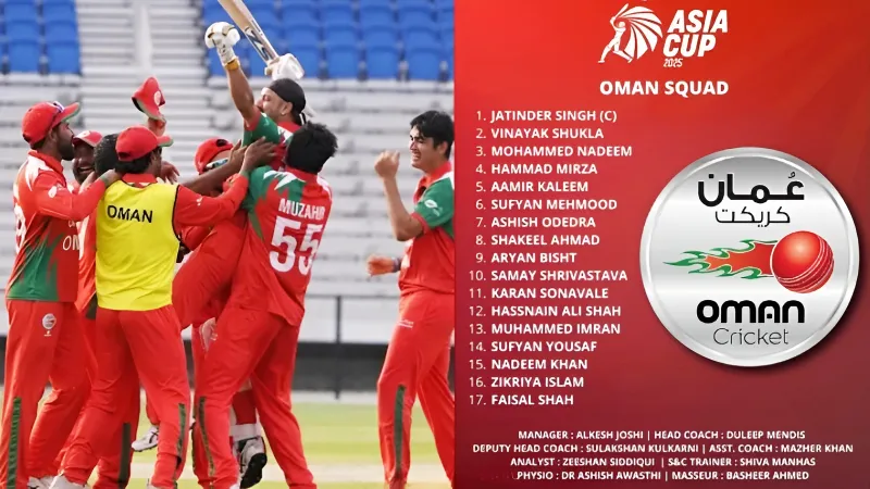 T20 Asia Cup 2025: Can First-Timers Oman Rock the Boat in Group A?