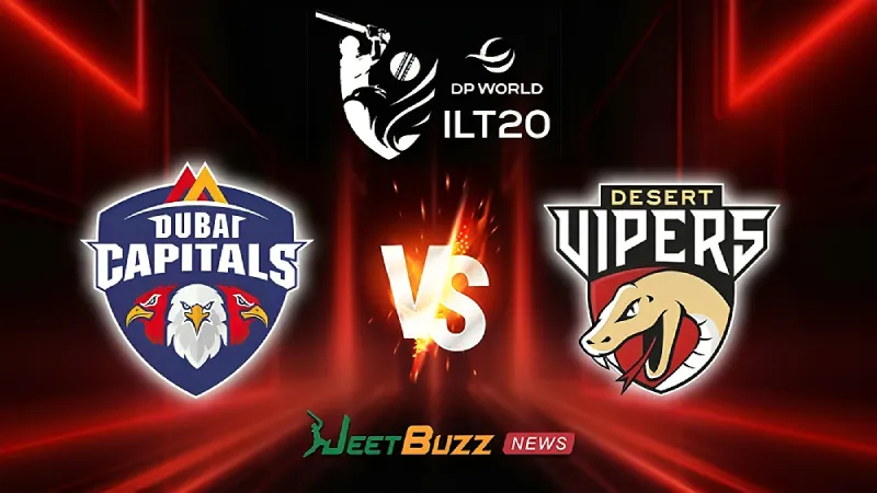 DC vs. DV Match Prediction ILT20 2026 15th Match Dec 14 – Who will win today’s ILT20 match between Dubai vs Vipers