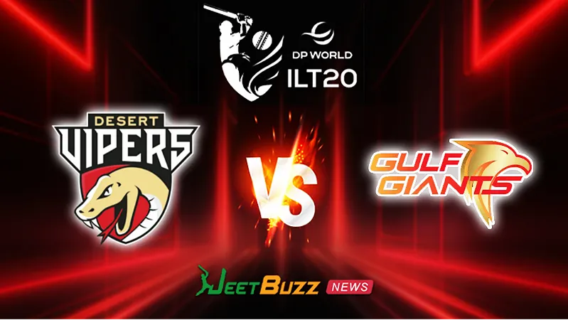 DV vs GG Match Prediction | ILT20 2026 | 8th Match | Dec 08 – Who will win today’s ILT20 match between Vipers vs Giants?
