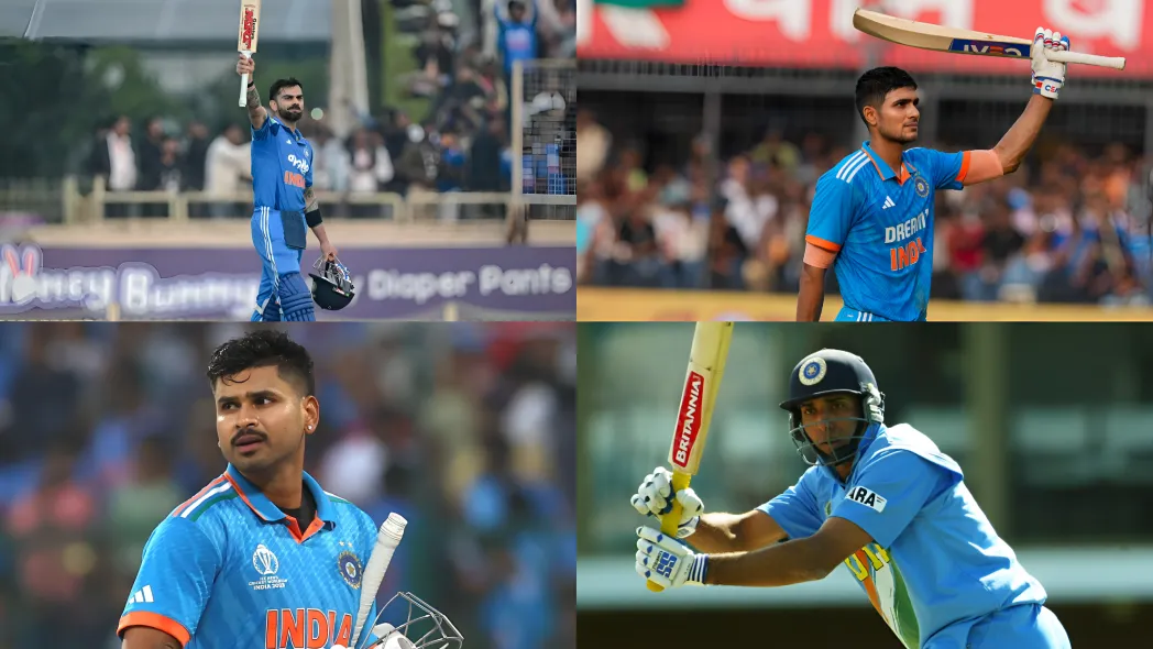 What other Indian Batsmen besides Kohli have hit back-to-back ODI Hundreds