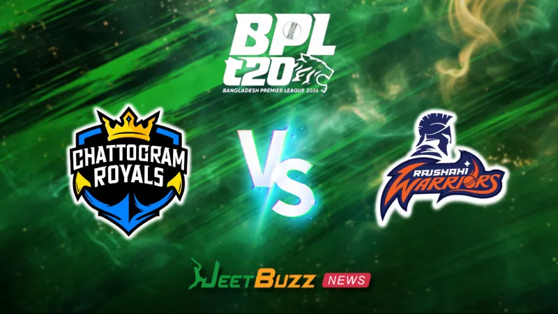Chattogram Royals vs Rajshahi Warriors | BPL 2025-26 | 14th Match | Jan 05 – Who will win today’s BPL Match Prediction between Chattogram vs Rajshahi?