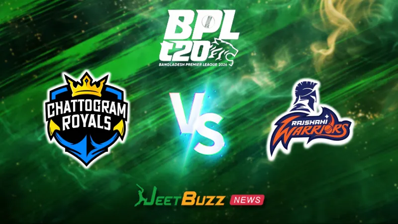 Chattogram Royals vs Rajshahi Warriors | BPL 2025-26 | 19th Match | Jan 09 – Who will win today’s BPL match Prediction between CHR vs RJW?