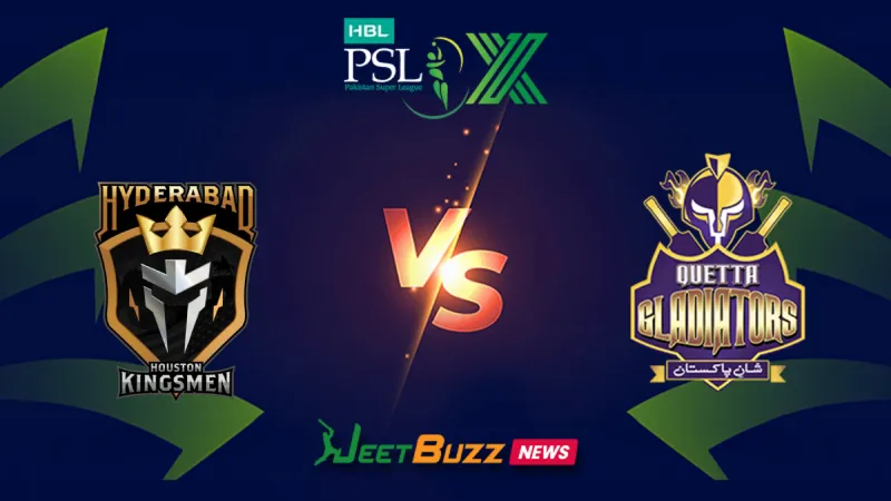Hyderabad Kingsmen vs Quetta Gladiators | PSL Prediction | 5th Match | March 29 – Who will win today’s PSL Match between HHK vs QG? (SEO image)