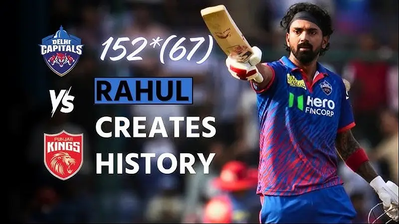 How KL Rahul’s 152 Against PBKS Broke 5 Records and Rewrote IPL 2026 History (SEO image)