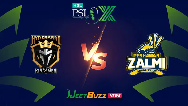 Hyderabad Kingsmen vs Peshawar Zalmi | PSL Prediction | 15th Match | April 08 – Who will win today’s PSL Match between HHK vs PZ? (SEO image)