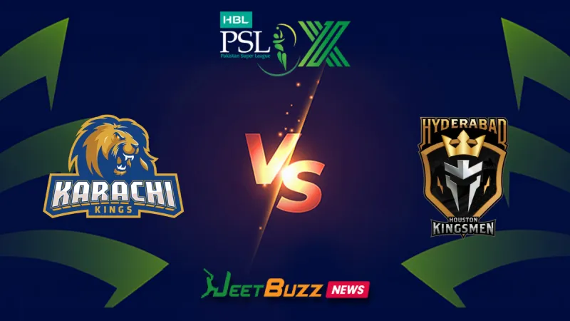 Karachi Kings vs Hyderabad Kingsmen | PSL Prediction | 20th Match | April 11– Who will win today’s PSL Match between KK vs HHK?? (SEO image)