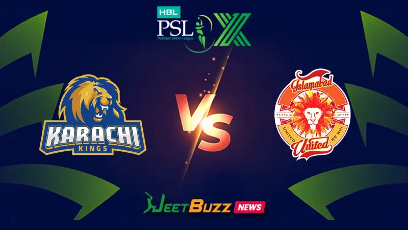 Karachi Kings vs Islamabad United | PSL Prediction | 25th Match | April 16 – Who will win today’s PSL Match between LQ vs HYK? (SEO image)
