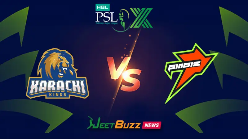 Karachi Kings vs Rawalpindiz | PSL Prediction | 10th Match | April 02 – Who will win today’s PSL Match between KK vs RWR? (SEO image)