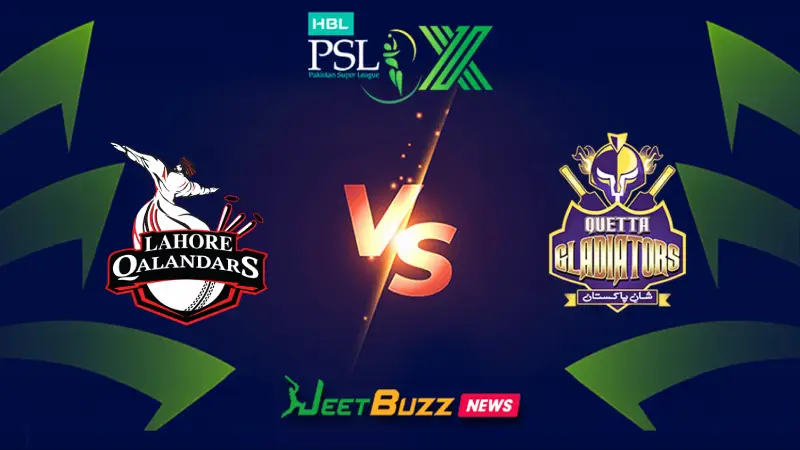 Lahore Qalandars vs Quetta Gladiators | PSL Prediction | 26th Match | April 17– Who will win today’s PSL Match between LQ vs QG? (SEO image)