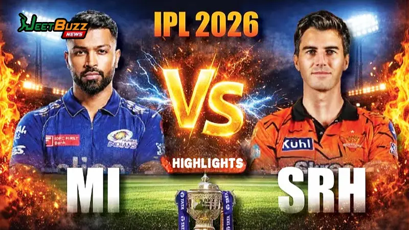 MI vs SRH Highlights, IPL 2026: Travis Head And Abhishek Sharma Blow Mumbai Indians Away In High-Scoring Clash (SEO image)