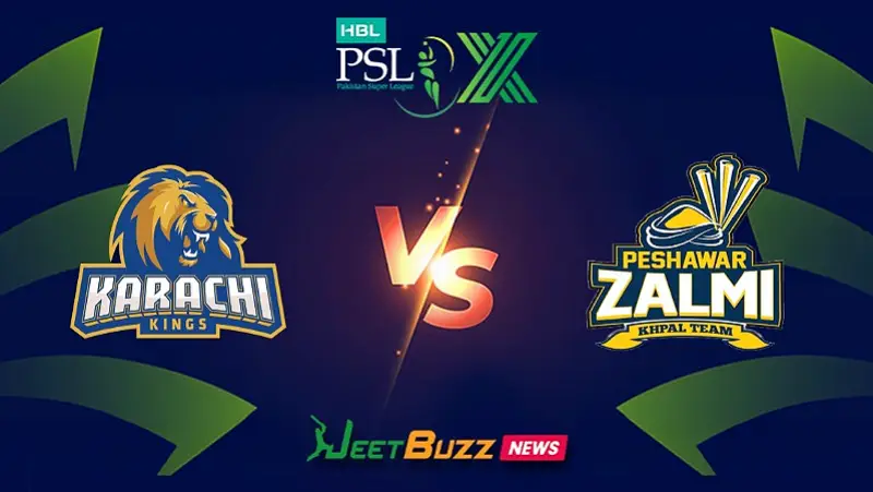 PSL 2026: Match 32, KK vs PZ Match Prediction – Who will win today’s PSL match between Karachi Kings vs Peshawar Zalmi? (SEO image)