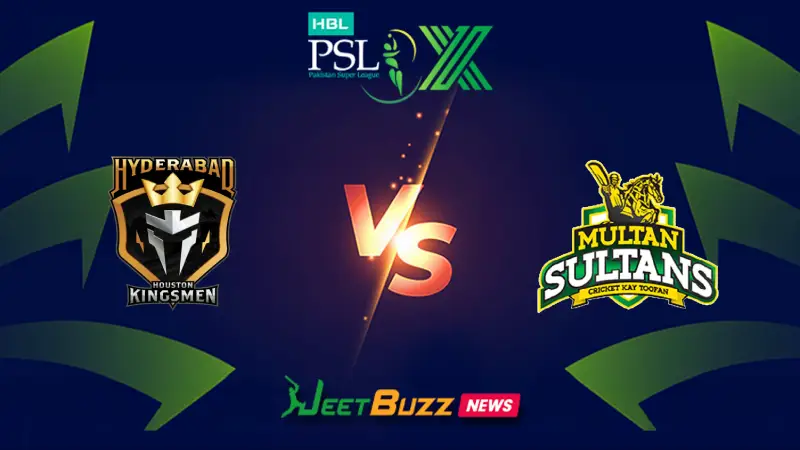 PSL 2026: Match 33, HHK vs MS Match Prediction – Who will win today’s PSL match between Hyderabad Kingsmen vs Multan Sultans? (SEO image)
