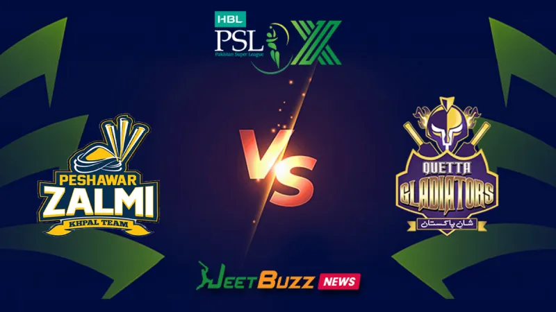 Peshawar Zalmi vs Quetta Gladiators | PSL Prediction | 29th Match | April 19 – Who will win today’s PSL Match between PZ vs QG? (SEO image)