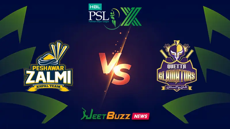 Peshawar Zalmi vs Quetta Gladiators | PSL Prediction | 23rd Match | April 15 – Who will win today’s PSL Match between PZ vs QG? (SEO image)