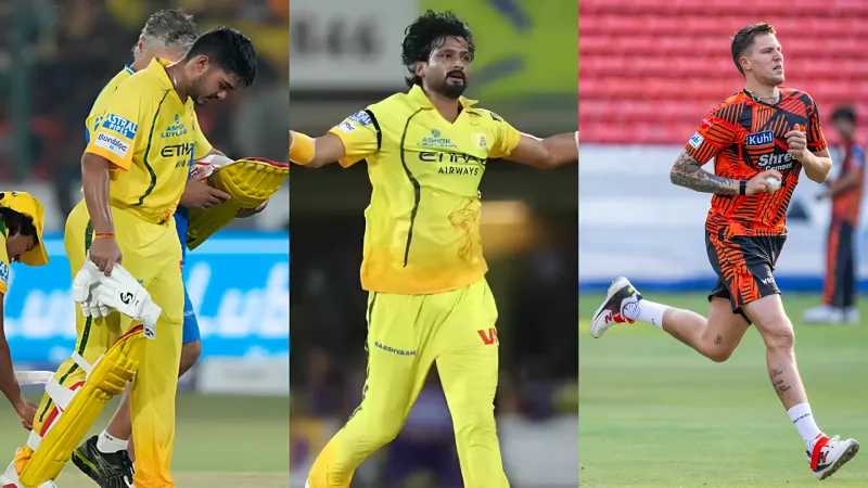 Why Injuries to Mhatre, Khaleel, and Carse Are Quietly Destroying CSK and SRH in IPL 2026 (SEO image)