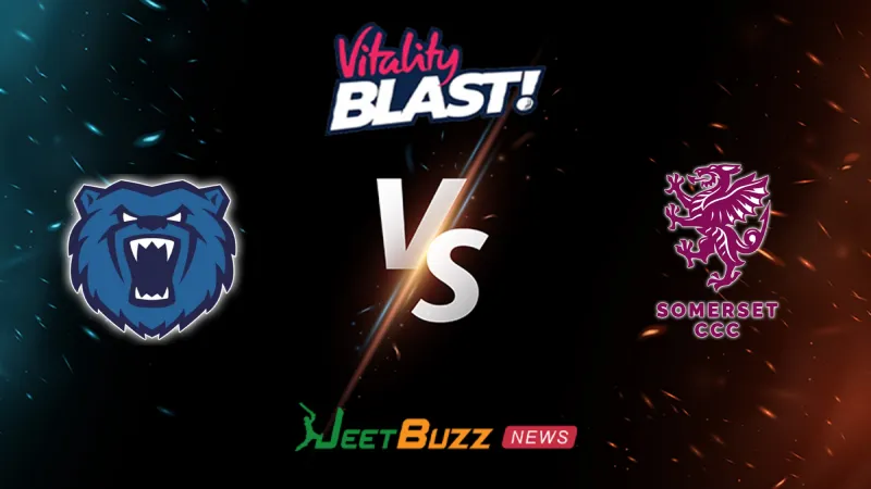 Birmingham Bears vs Somerset Prediction | Vitality Blast 2026 | 12th Match | May 24 – Who will win today’s match between BEARS vs SOM? (SEO image)