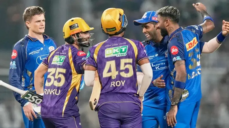 KKR vs MI Highlights, IPL 2026: Manish Pandey Guides KKR Past MI After Narine-Led Bowling Masterclass (SEO image)