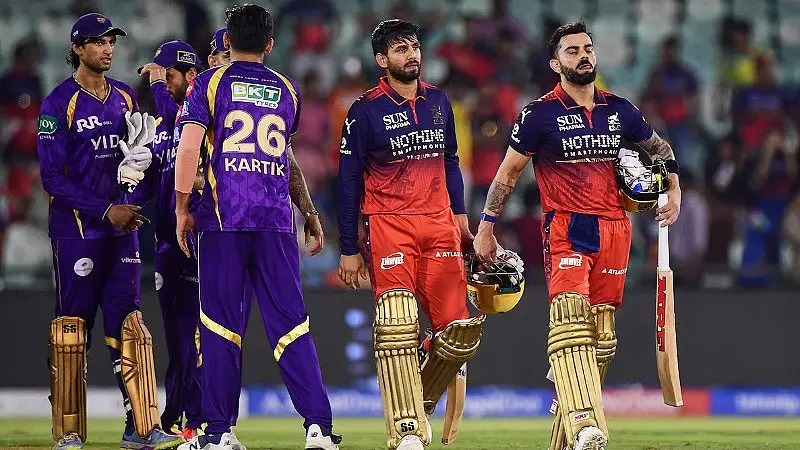 KKR vs RCB Highlights, IPL 2026: Virat Kohli Masterclass Crushes KKR as RCB Stay Top of IPL Table (SEO image)