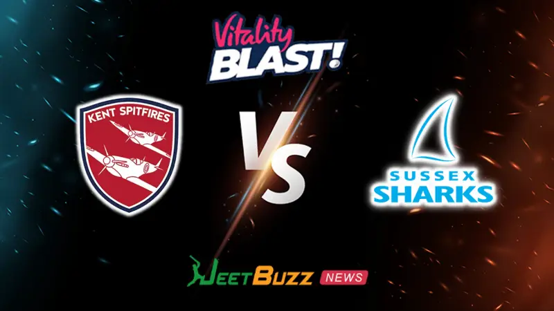 Kent vs Sussex Prediction | Vitality Blast 2026 | 17th Match | May 25 – Who will win today’s match between KEN vs SUS? (SEO image)