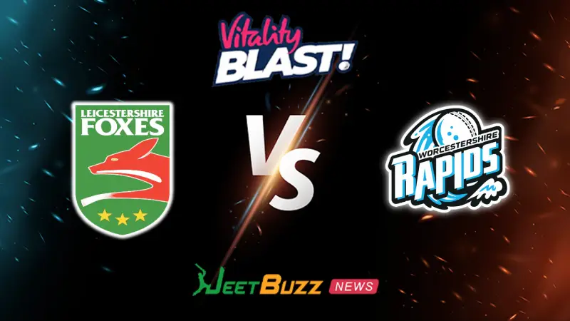 Leicestershire vs Worcestershire Prediction | Vitality Blast 2026 | 9th Match | May 22 – Who will win today’s match between LEI vs WOR? (SEO image)