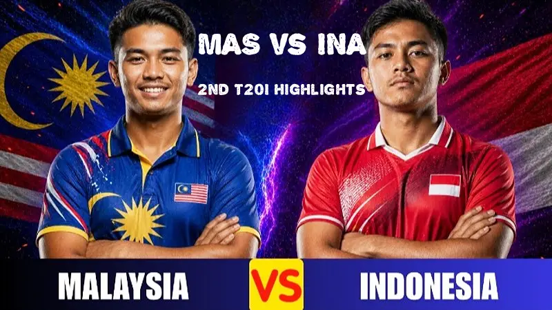 MAS vs INA Highlights, Indonesia tour of Malaysia 2026: Malaysia Hold Nerve In Tight Finish To Secure 12-Run Win And 2-0 Lead (SEO image)