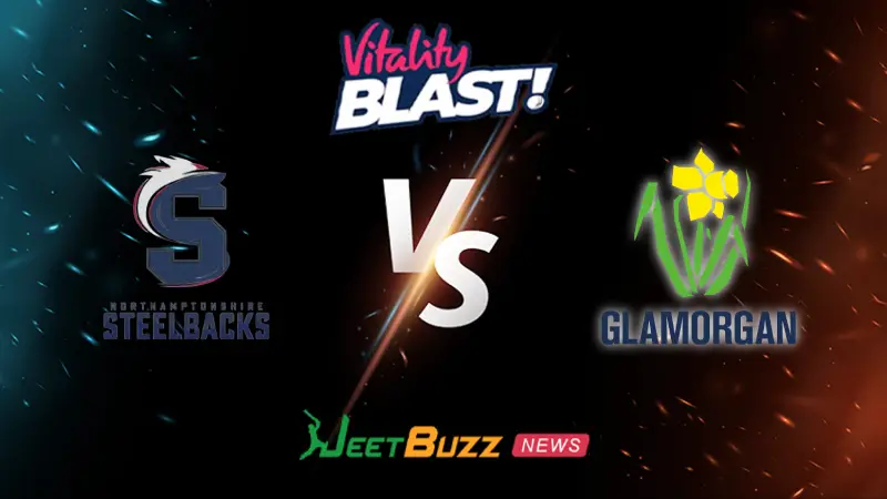 Northamptonshire vs Glamorgan Prediction | Vitality Blast 2026 | 6th Match | May 22 – Who will win today’s match between NOR vs GLA? (SEO image)