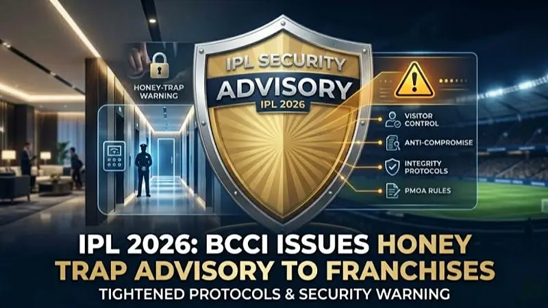 What the BCCI IPL 2026 Honey Trap Warning Means for Player Security Across All Franchises (SEO image)