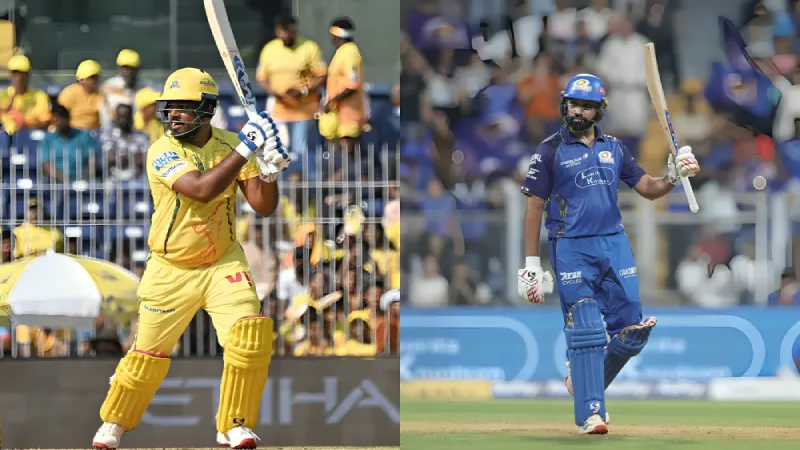 Which Opener Did More Damage for CSK and MI: Sanju Samson vs Rohit Sharma in IPL (SEO image)