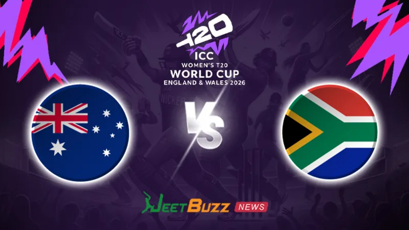 Australia Women vs South Africa Women Match Prediction | ICC Women’s T20WC 2026 | 3rd Match | June 13– Who will win today’s T20 match between AUS-W vs SA-W? (SEO image)