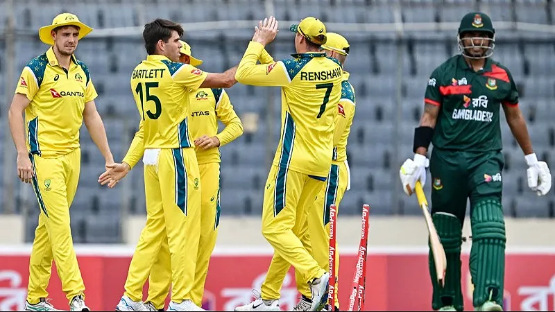 BAN vs AUS Highlights, Australia Tour of Bangladesh 2026: Connolly Leads Australia to Stunning One-Wicket Win as Bangladesh Claim Series 2-1 (SEO image)