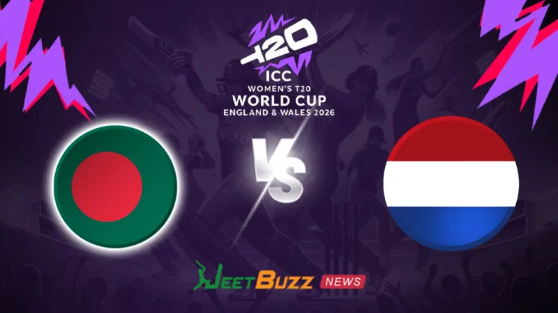Bangladesh Women vs Netherlands Women Prediction | Women’s T20WC 2026 | 5th Match | June 14 – Who will win today’s T20 match between BAN-W vs NL-W? (SEO image)
