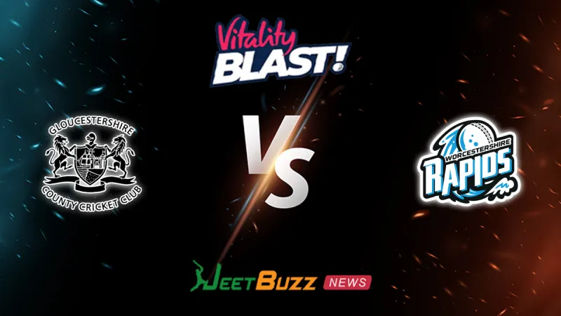 Gloucestershire vs Worcestershire Prediction | Vitality Blast 2026 | Central & West Group | June 07 – Who will win today’s match between GLO vs WOR? (SEO image)