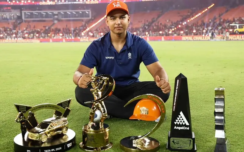 How Did Vaibhav Sooryavanshi Win Three IPL 2026 Awards at Just 15 Years Old? (SEO image)