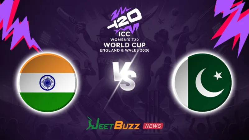 India Women vs Pakistan Women Prediction | Women’s T20WC 2026 | 6th Match | June 14 – Who will win today’s T20 match between IND-W vs PAK-W? (SEO image)