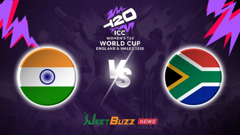India Women vs South Africa Women Prediction | Women’s T20WC 2026 | 18th Match | June 21 – Who will win today’s T20 match between IND-W vs SA-W? (SEO image)