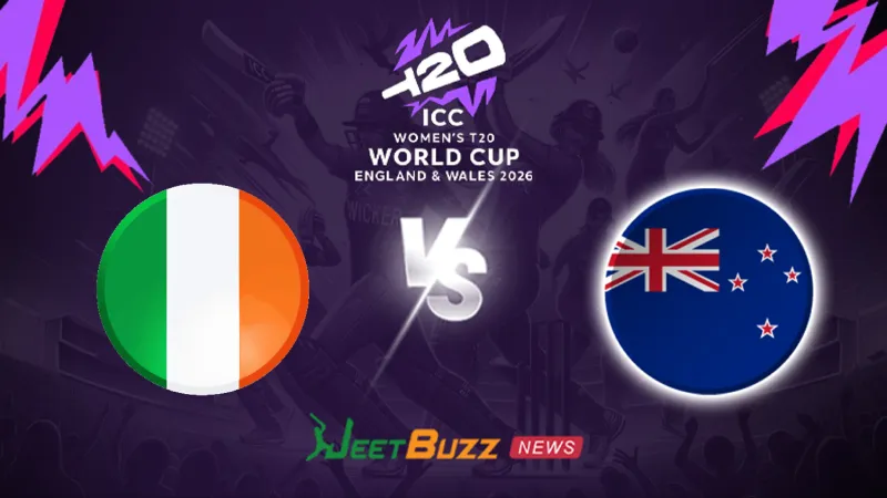 Ireland Women vs New Zealand Women Prediction | Women’s T20WC 2026 | 13th Match | June 19 – Who will win today’s T20 match between IRE-W vs NZ-W? (SEO image)