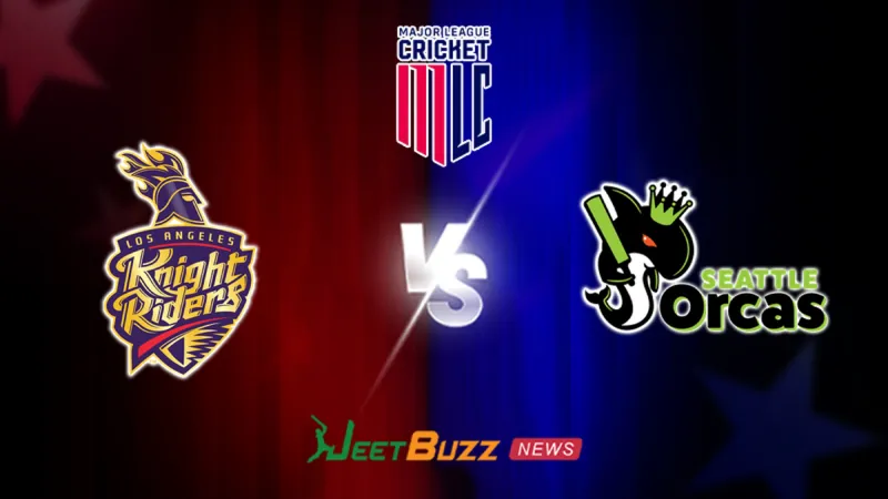 MLC 2026: 14th Match, Los Angeles Knight Riders vs Seattle Orcas Prediction | June 28 – Who will win today’s Match between LAKR vs SEO? (SEO image)