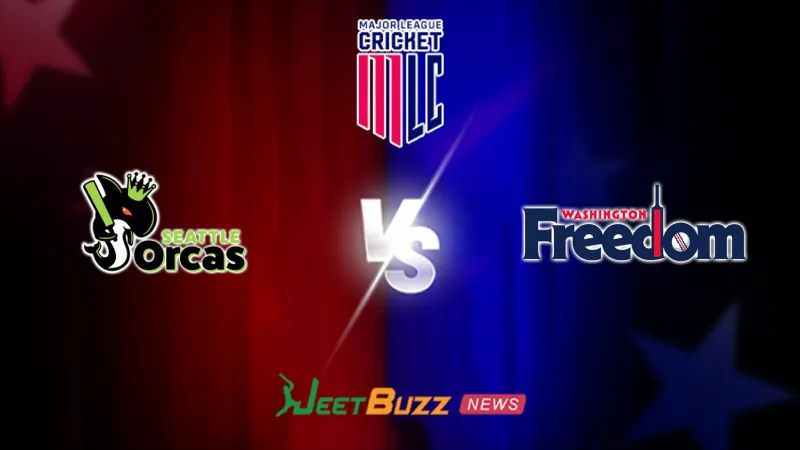 MLC 2026: 3rd Match, Seattle Orcas vs Washington Freedom Prediction | June 19 – Who will win today’s Match between SEO vs WSF? (SEO image)