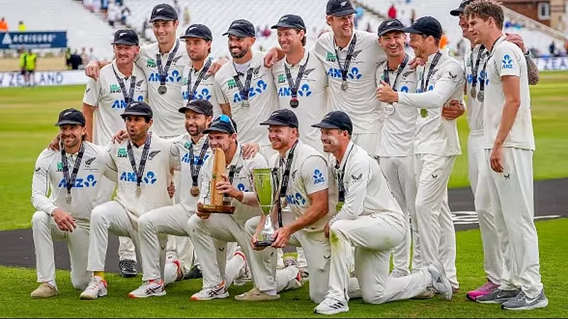 NZ vs ENG Highlights, New Zealand tour of England 2026: Daryl Mitchell Century, Foulkes Star as New Zealand Clinch Series 2-1 (SEO image)