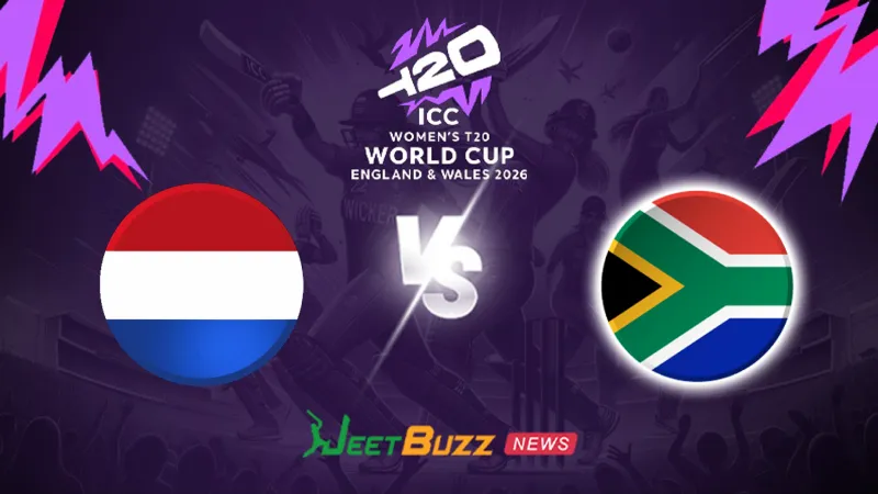 Netherlands Women vs South Africa Women Prediction | Women’s T20WC 2026 | 24th Match | June 25 – Who will win today’s T20 match between NL-W vs SA-W? (SEO image)