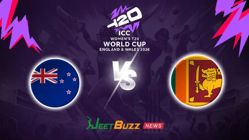 New Zealand Women vs Sri Lanka Women Prediction | Women’s T20WC 2026 | 7th Match | June 16 – Who will win today’s T20 match between NZ-W vs SL-W? (SEO image)