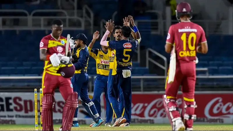 SL vs WI Highlights, Sri Lanka Tour of West Indies 2026: Dasun Shanaka Stars as Sri Lanka Crush West Indies by 37 Runs to Level T20I Series (SEO image)