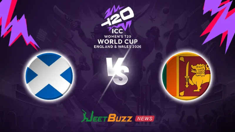 Scotland Women vs Sri Lanka Women Prediction Today | Women’s T20WC 2026 | 25th Match | June 26 — who will win today’s T20 match between SCO-W vs SL-W? (SEO image)