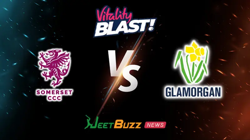 Somerset vs Glamorgan Prediction | Vitality Blast 2026 | Central & West Group | June 04 – Who will win today’s match between SOM vs GLA? (SEO image)