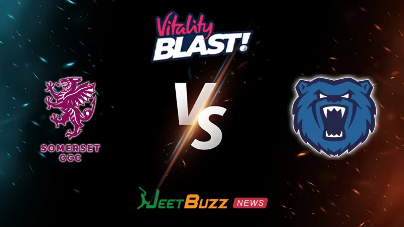 Somerset vs Warwickshire Prediction | Vitality Blast 2026 | Central & West Group | June 07 – Who will win today’s match between SOM vs WAR (SEO image)